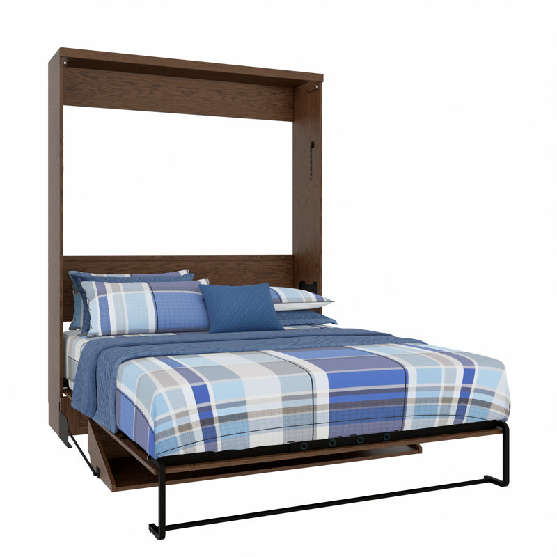 Hokku Designs Junxi Solid Wood Murphy Bed Wayfair